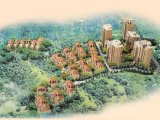 项目三面环山的地中海风情城市山地排屋住区