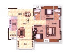 千色美湖花园B1栋06户型户型图