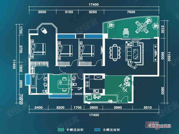 温江伊藤 地铁四号线珠江御景湾 4室3厅 房东急卖