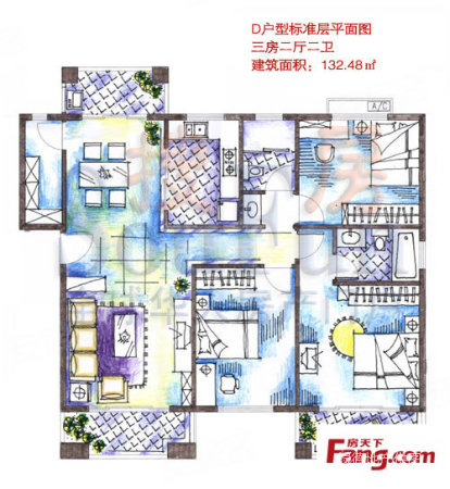 滨海华庭二手房 3室2厅2卫 96万元 海口58安居客