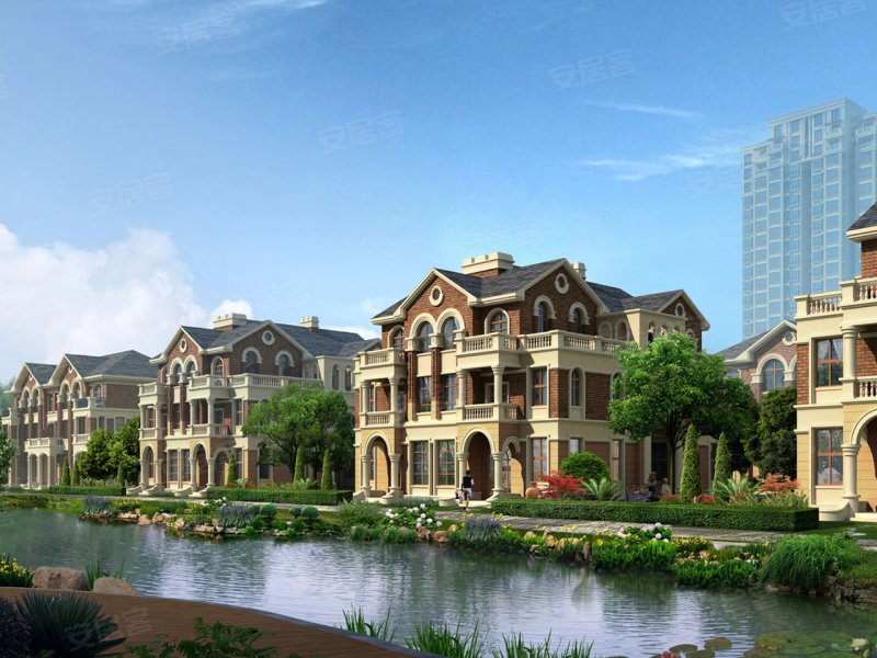 静海英伦风尚别墅 团泊湖光耀城 –天津 图解楼