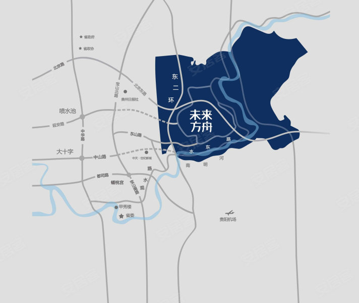 贵阳中天未来方舟-交通图(51) - 贵阳安居客