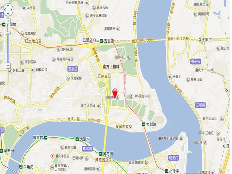 重庆江北嘴金融城-交通图(6) - 重庆安居客