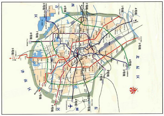 天津地铁规划图