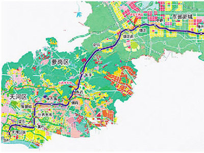 萝岗楼市受益大  热点事件:21号线频频调整 19站点是最终版本    广州